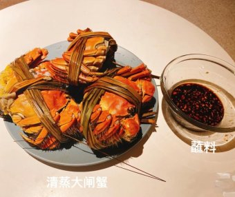 5分钟就搞定的清蒸大闸蟹,黄肥肉嫩,原汁原味,味道鲜美