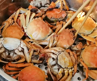 蒸出来的大闸蟹鲜香不腥气,膏肥肉厚,不掉腿不流黄!清蒸大闸蟹的小技巧